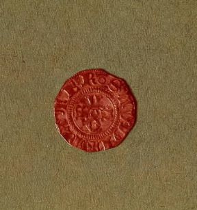 Bolognino . Recto e verso del danaro piccolo coniato a Bologna a partire dal 1191.Milano, M. Castello