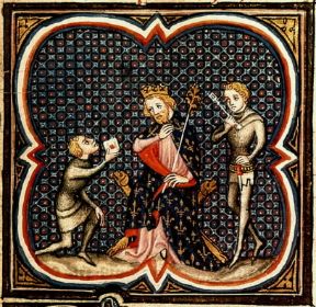 Carlo Martello ritratto in una miniatura del sec. XIV (Parigi, BibliothÃ¨que Nationale).Parigi, BibliothÃ¨que Nationale