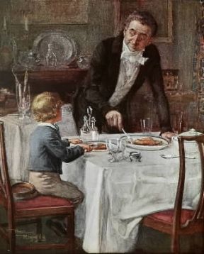 David Copperfield . Illustrazione di F. Reynolds per il romanzo di Charles Dickens.De Agostini Picture Library