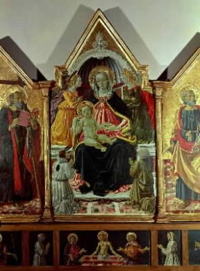 Fiorenzo di Lorenzo. Trittico della Confraternita della Giustizia (Perugia, Galleria Nazionale dell'Umbria).De Agostini Picture Library