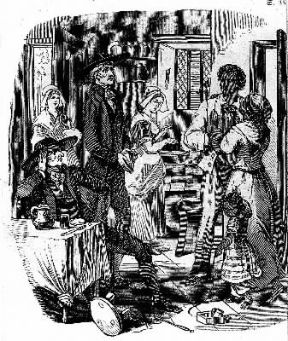 La capanna dello zio Tom. Illustrazione tratta da un'edizione viennese del 1853 (Vienna, Nationalbibliothek).De Agostini Picture Library