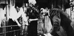 Otto Ludwig Preminger. La locandina del film L'uomo dal braccio d'oro (1956).De Agostini Picture Library