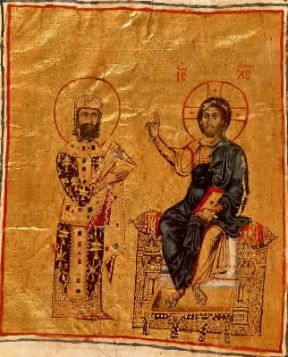 Comneni. Alessio Comneno benedetto da Cristo (Roma, Biblioteca Vaticana).De Agostini Picture Library