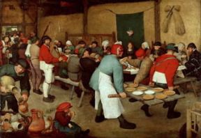 Pieter Bruegel il Vecchio. Banchetto nuziale (Vienna, Kunsthistorisches Museum).Vienna, Kunsthistorisches Museum