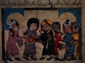 Avicenna in una miniatura tratta da una sua raccolta di medicina (Milano, Biblioteca Ambrosiana).Milano, Biblioteca Ambrosiana