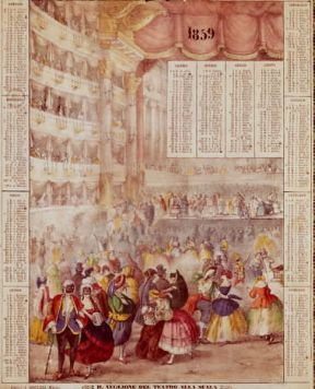 Almanacco. Almanacco milanese del 1859.De Agostini Picture Library