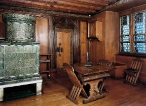 Arredamento. La stanza della badessa Cecilia del sec. XV (Zurigo, Landesmuseum).Zurigo, Landesmuseum