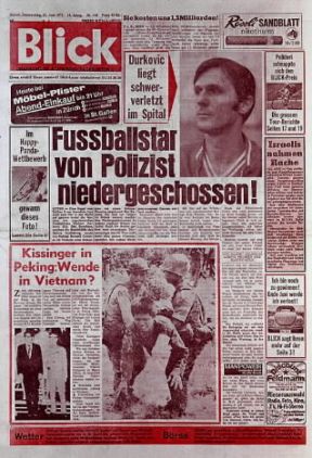 Blick . Prima pagina del quotidiano svizzero di informazione.De Agostini Picture Library