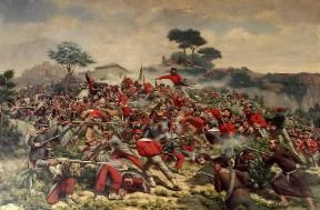 Calatafimi. La battaglia di Calatafimi di A. Remy-Legat (Milano, Museo del Risorgimento).De Agostini Picture Library