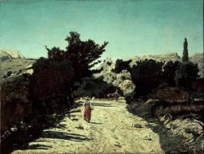 Paul-Camille Guigou. Strada della Gineste (Parigi, MusÃ©e d'Orsay).De Agostini Picture Library / G. Dagli Orti