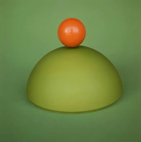 Equilibrio. Pallina in equilibrio instabile.De Agostini Picture Library