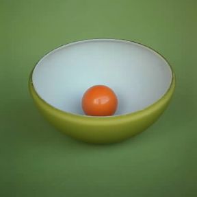 Equilibrio. Pallina in equilibrio stabile.De Agostini Picture Library