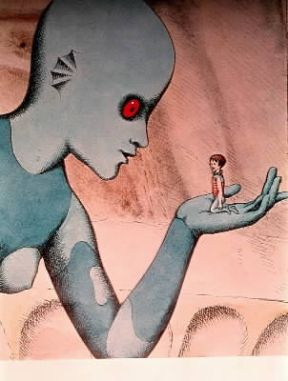 Fantascienza. Fotogramma tratto da Il pianeta selvaggio (1973) di R. Laloux e R. Topor.De Agostini Picture Library