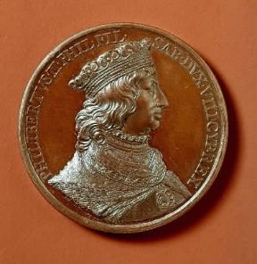 Filiberto II effigiato in una medaglia del sec. XVI (Firenze, Museo Nazionale del Bargello).De Agostini Picture Library