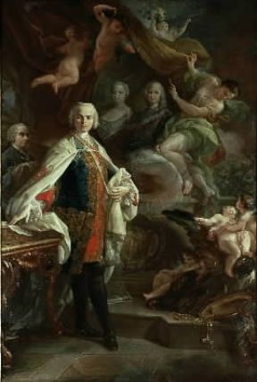 Giuseppe Farinelli in un ritratto dell'epoca (Bologna, Conservatorio G. B. Martini).De Agostini Picture Library