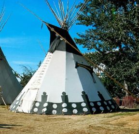 Abitazione. Ricostruzione moderna di un tepee.De Agostini Picture Library/Titus