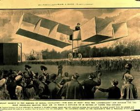 Aeronautica. Alberto Santos Dumont, uno dei pionieri dell'inizio del sec. XX.De Agostini Picture Library