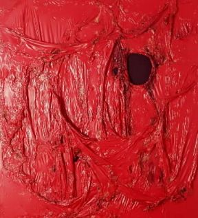 Alberto Burri. Grande Rosso (Roma, Galleria Nazionale d'Arte Moderna).De Agostini Picture Library