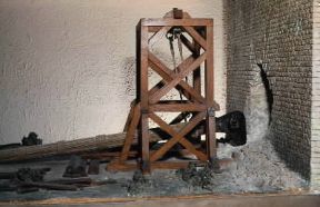 Ariete. Un modello di ariete sospeso.De Agostini Picture Library/C. Bevilicqua