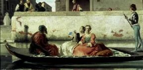 Federico Faruffini. La gondola di Tiziano (Milano, Galleria d'Arte Moderna).De Agostini Picture Library