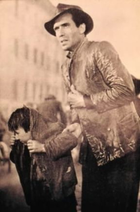 Attore. Una scena da Ladri di biciclette di V. De Sica.De Agostini Picture Library / U. Casiraghi