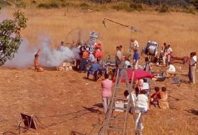 Cinema. Una ripresa in esterno del film La Bibbia (1964) di J. Huston.De Agostini Picture Library/P. Servo