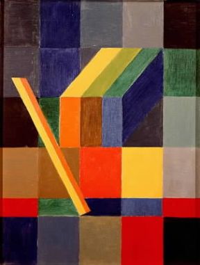 Concretismo. Composizione nello spazio, I di J. Itten (Parigi, MusÃ©e National d'Art Moderne).De Agostini Picture Library / G. Dagli Orti