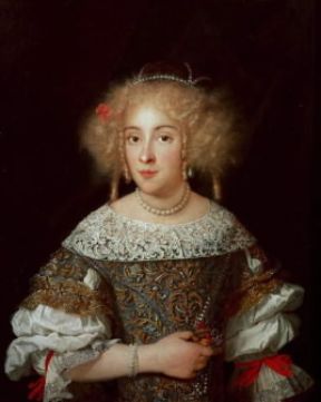 Margherita Luisa d'OrlÃ©ans, granduchessa di Toscana, in un ritratto anonimo (Firenze, Uffizi).De Agostini Picture Library/G. Dagli Orti