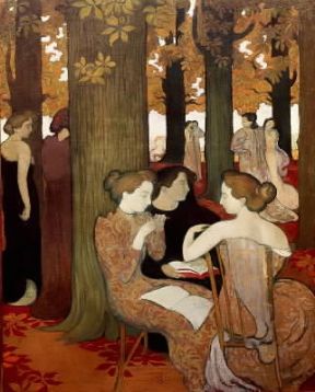 Maurice Denis . Le Muse (1893; Parigi, MusÃ©e National d'Art Moderne).De Agostini Picture Library/G. Dagli Orti