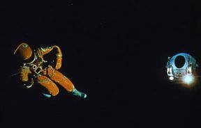 Stanley Kubrick. Inquadratura tratta da 2001: odissea nello spazio (1968).De Agostini Picture Library