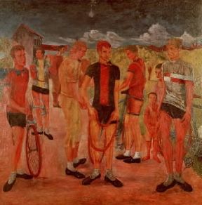 Aligi Sassu. I ciclisti (Milano, Collezione privata).De Agostini Picture Library / Milano Collezione privata