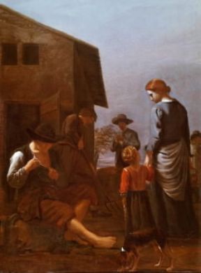 Bambocciante. Scena di genere, di M. Sweerts (L'Aja, Mauritshuis).L'Aja, Mauritshuis