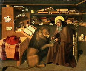 Colantonio. San Gerolamo e il leone (Napoli, Galleria Nazionale di Capodimonte).De Agostini Picture Library / A. Dagli Orti