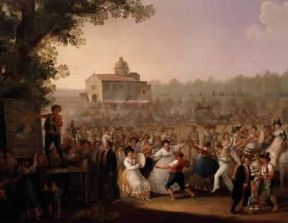 Giacinto Gigante. La festa della Madonna dell'Arco (Napoli, Museo Nazionale S.Martino).De Agostini Picture Library/A. Dagli Orti