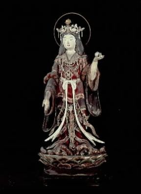 Giappone. Kichijoten del periodo Heian (Kyoto, Joruiji).Kyoto, Joruiji