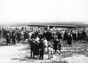 Aviazione. Lo Spirit of St. Louis di C. Lindbergh prima del volo New York-Parigi (1927).De Agostini Picture Library