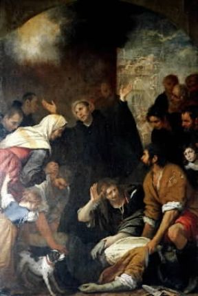 Giovanni Andrea De Ferrari . Sant'Ignazio resuscita un muratore (Genova, Accademia Ligustica).De Agostini Picture Library/N. Marullo