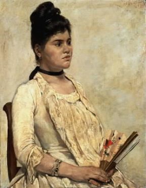 Giovanni Fattori. Ritratto della figliastra (Firenze, Galleria d'Arte Moderna).De Agostini Picture Library/G. Nimatallah