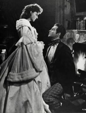 Greta Garbo e R. Taylor nel film Margherita Gauthier.De Agostini Picture Library