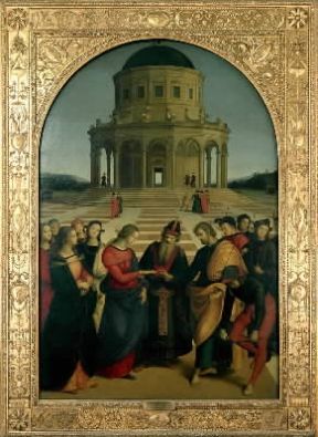 Raffaello Sanzio. Sposalizio della Vergine (Milano, Brera).De Agostini Picture Library/M. Carrieri