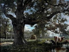 Serafino De Tivoli . Paesaggio (Roma, Galleria Nazionale d'Arte Moderna).De Agostini Picture Library/V. Pirozzi