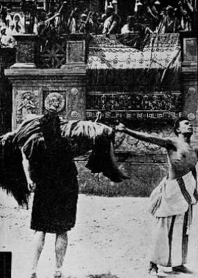 Cinema. Una scena del film Quo vadis? (1913).De Agostini Picture Library