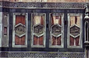 Formella. Particolare del lato est del campanile del duomo di Firenze.De Agostini Picture Library/G. Nimatallah