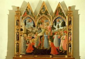 Italia . Deposizione del Beato Angelico, particolare della pala di S. Trinita (Firenze, Museo di San Marco). De Agostini Picture Library/G. Nimatallah