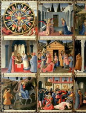 Toscana. Un pannello dell'Armadio degli Argenti di Beato Angelico (Firenze, Museo di S. Marco).De Agostini Picture Library/G. Nimatallah