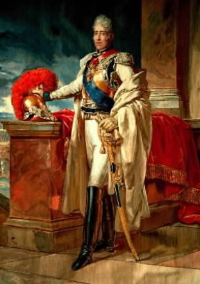 Carlo X ritratto in un arazzo del 1820 ca. prodotto dalla manifattura Gobelins (Napoli, Palazzo Reale di Capodimonte).De Agostini Picture Library/A. Dagli Orti