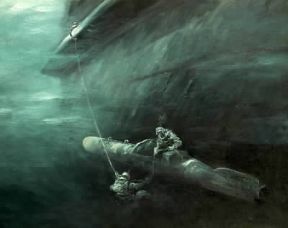 II guerra mondiale. Attacco italiano a navi nemiche con il 