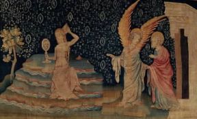 Angers. Un arazzo dell' Apocalisse , La grande meretrice di Nicolas Bataille (Angers, MusÃ©e de la Tapisserie).De Agostini Picture Library