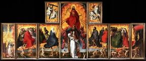 Fiammingo. Il giudizio universale, polittico realizzato nel 1446 da Rogier van der Weyden (Beaune, Museo dell'Ospedale).De Agostini Picture Library/G. Dagli Orti