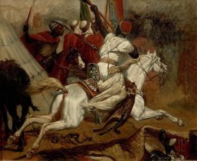 Horace Vernet. Studio per la parte centrale della battaglia d'Isly (Collezione privata).De Agostini Picture Library/G. Dagli Orti